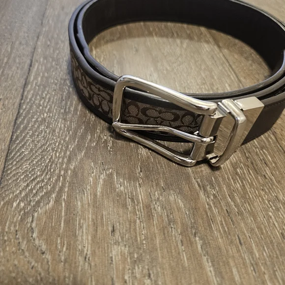Coach Brown Leather Belt Sz 42 - Picture 7 of 9